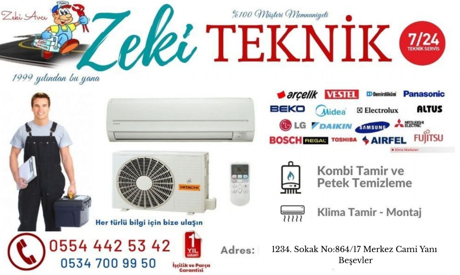 Beşevler Arçelik Klima Servisi